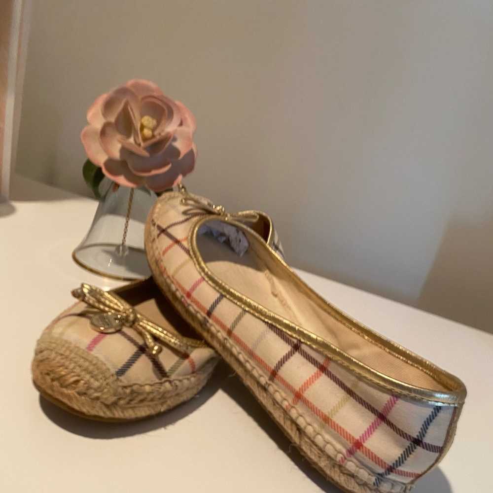Coach multi-plaid stripes Espadrilles